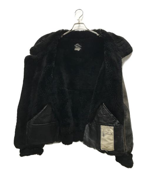 AVIREX（アヴィレックス）AVIREX (アヴィレックス) TYPEB-3ムートンフライトジャケット ブラック×ブラウン サイズ:42の古着・服飾アイテム
