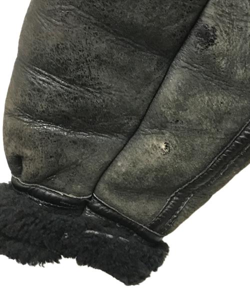 AVIREX（アヴィレックス）AVIREX (アヴィレックス) TYPEB-3ムートンフライトジャケット ブラック×ブラウン サイズ:42の古着・服飾アイテム