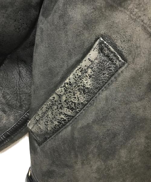 AVIREX（アヴィレックス）AVIREX (アヴィレックス) TYPEB-3ムートンフライトジャケット ブラック×ブラウン サイズ:42の古着・服飾アイテム