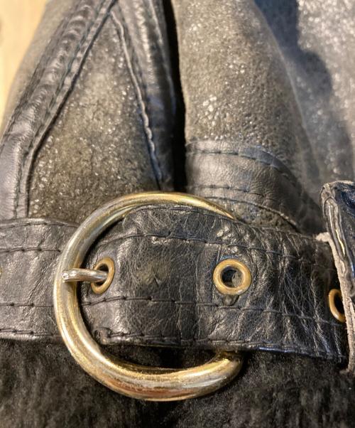 AVIREX（アヴィレックス）AVIREX (アヴィレックス) TYPEB-3ムートンフライトジャケット ブラック×ブラウン サイズ:42の古着・服飾アイテム