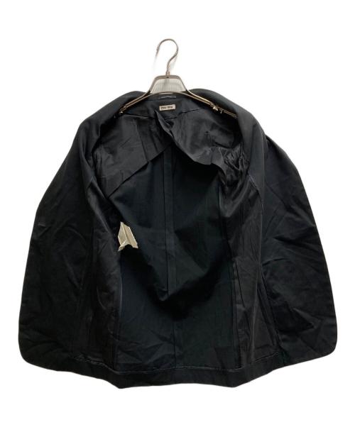 MIU MIU（ミュウミュウ）MIU MIU (ミュウミュウ) テーラードジャケット ブラック サイズ:38の古着・服飾アイテム