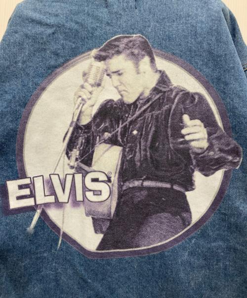 FIRST CHOICE（ファーストチョイス）FIRST CHOICE (ファーストチョイス) 00'S エルヴィスプリントデニムJKT インディゴ サイズ:XLの古着・服飾アイテム