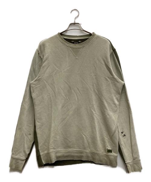 DIESEL（ディーゼル）DIESEL (ディーゼル) ダメージ加工スウェット オリーブ サイズ:不明の古着・服飾アイテム