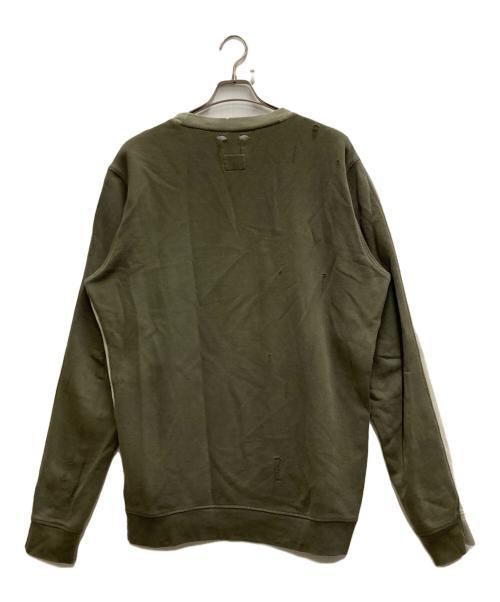 DIESEL（ディーゼル）DIESEL (ディーゼル) ダメージ加工スウェット オリーブ サイズ:不明の古着・服飾アイテム