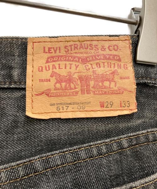LEVI'S（リーバイス）LEVI'S (リーバイス) 00s 517ブーツカットブラックデニムパンツ ブラック サイズ:73.5cm (W29)の古着・服飾アイテム