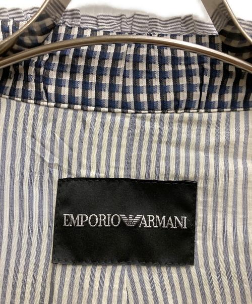 EMPORIO ARMANI（エンポリオアルマーニ）EMPORIO ARMANI (エンポリオアルマーニ) フリルジャケット ネイビー サイズ:40の古着・服飾アイテム