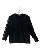 MONCLERモンクレール）の古着「MAGLIA GIROCOLLO 袖ラインスウェット」｜ブラック