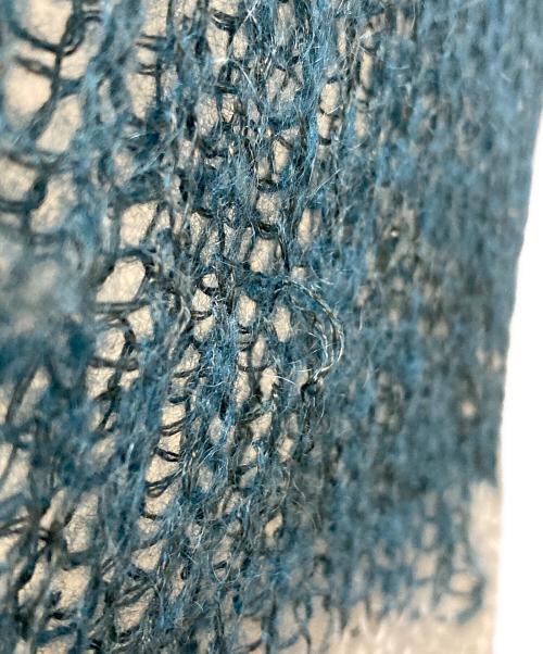 soduk（スドーク）soduk (スドーク) patchwork knit tops グリーン×オレンジ サイズ:FREEの古着・服飾アイテム