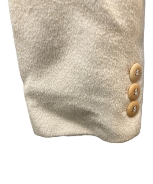 MaxMara（マックスマーラ）MaxMara (マックスマーラ) アンゴラ混ベルテッドコート ベージュ サイズ:36の古着・服飾アイテム