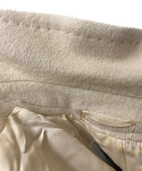 MaxMara（マックスマーラ）MaxMara (マックスマーラ) アンゴラ混ベルテッドコート ベージュ サイズ:36の古着・服飾アイテム