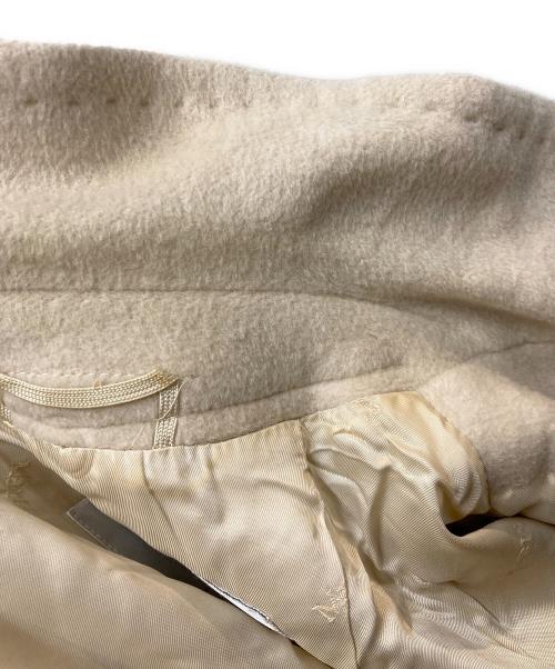 MaxMara（マックスマーラ）MaxMara (マックスマーラ) アンゴラ混ベルテッドコート ベージュ サイズ:36の古着・服飾アイテム