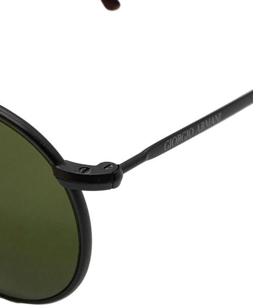 GIORGIO ARMANI（ジョルジョアルマーニ）GIORGIO ARMANI (ジョルジョアルマーニ) ラウンドサングラス ブラックの古着・服飾アイテム