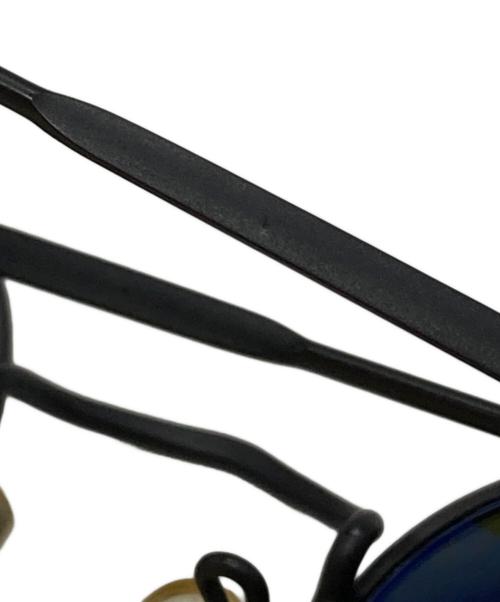 GIORGIO ARMANI（ジョルジョアルマーニ）GIORGIO ARMANI (ジョルジョアルマーニ) ラウンドサングラス ブラックの古着・服飾アイテム