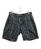 MCM×THUG CLUBエムシーエム×サグ クラブ）の古着「コラボモノグラムデニムショーツ」｜インディゴ