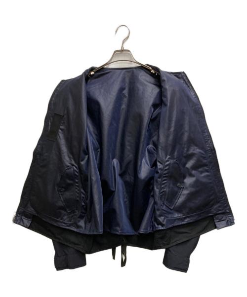 meanswhile（ミーンズワイル）meanswhile (ミーンズワイル) ドレスサテンリバーシブル4ウェイジャケット ブラック サイズ:2の古着・服飾アイテム