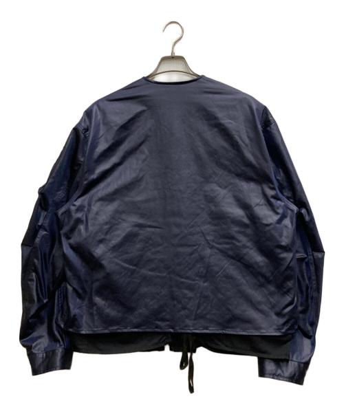 meanswhile（ミーンズワイル）meanswhile (ミーンズワイル) ドレスサテンリバーシブル4ウェイジャケット ブラック サイズ:2の古着・服飾アイテム