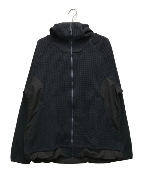 meanswhile（ミーンズワイル）meanswhile (ミーンズワイル) Solotex Waffle Hoodie ネイビー サイズ:2の古着・服飾アイテム