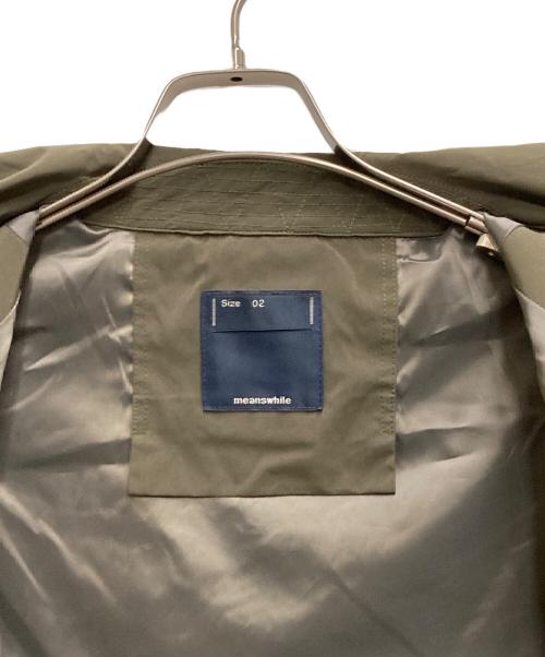 meanswhile（ミーンズワイル）meanswhile (ミーンズワイル) Odd Job Flap Coach Jacket オリーブ サイズ:2の古着・服飾アイテム