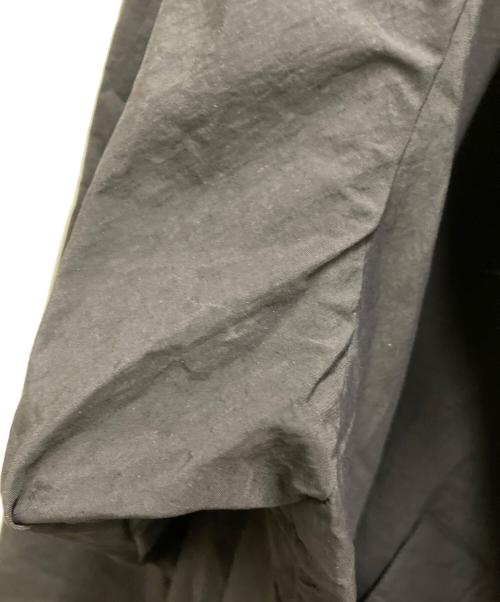 meanswhile（ミーンズワイル）meanswhile (ミーンズワイル) Nylon Wrap Over Coat ブラック サイズ:3の古着・服飾アイテム