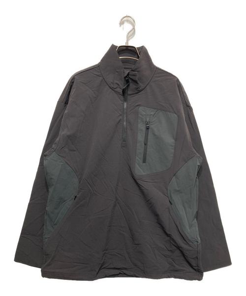 meanswhile（ミーンズワイル）meanswhile (ミーンズワイル) Fleece Half Zip L/S Tee グレー サイズ:3の古着・服飾アイテム