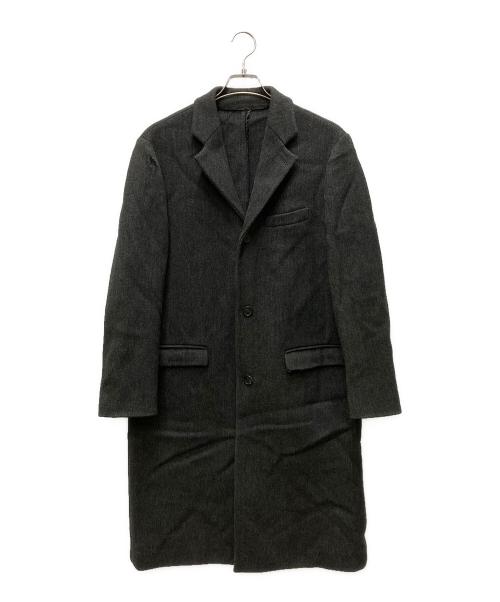 PRADA（プラダ）PRADA (プラダ) ウールチェスターコート ブラック サイズ:46の古着・服飾アイテム