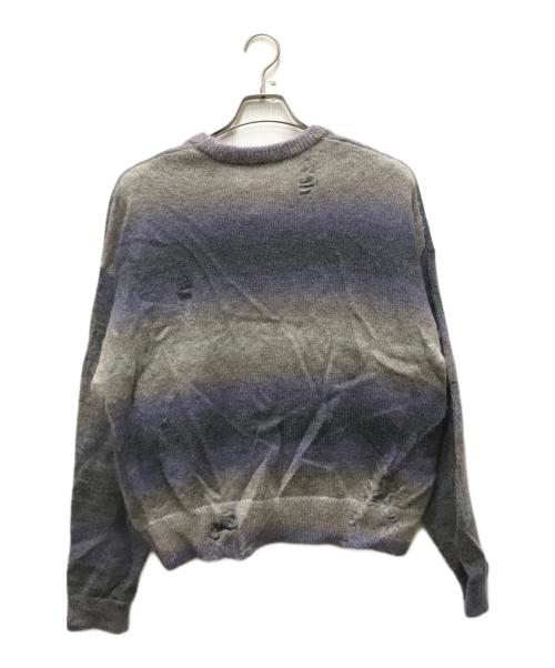 SUBLATIONS（サブレーションズ）SUBLATIONS (サブレーションズ) SGSB EMBROIDERY KASURI PO KNIT パープル サイズ:FREEの古着・服飾アイテム