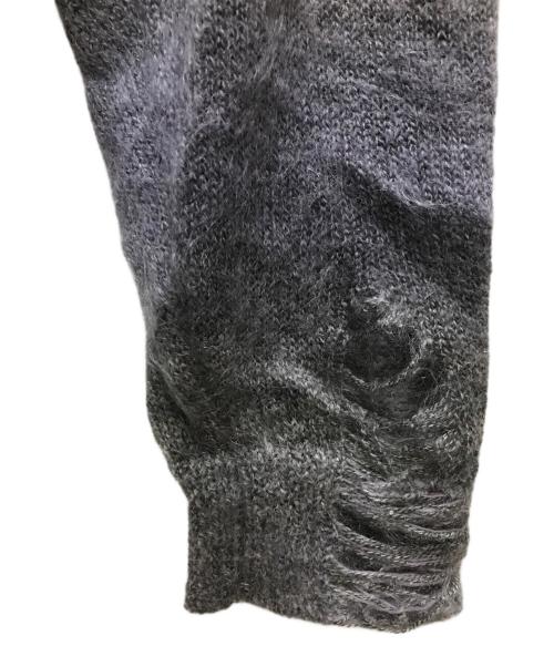 SUBLATIONS（サブレーションズ）SUBLATIONS (サブレーションズ) SGSB EMBROIDERY KASURI PO KNIT パープル サイズ:FREEの古着・服飾アイテム