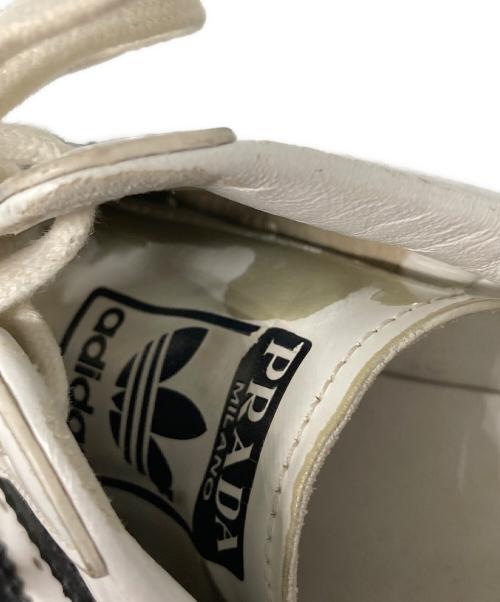 PRADA（プラダ）PRADA (プラダ) adidas (アディダス) コラボスーパースター ホワイト×ブラック サイズ:US 6の古着・服飾アイテム