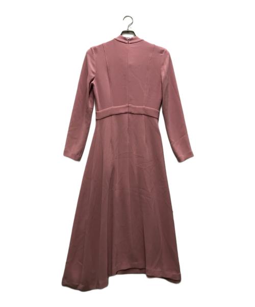 CORCOVADO（コルコバード）CORCOVADO (コルコバード) ハイツイスト ダブルクロス ボウタイドレス ピンク サイズ:36の古着・服飾アイテム