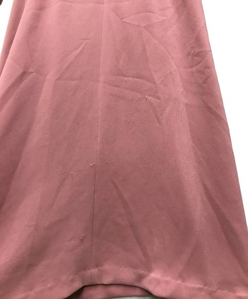 CORCOVADO（コルコバード）CORCOVADO (コルコバード) ハイツイスト ダブルクロス ボウタイドレス ピンク サイズ:36の古着・服飾アイテム