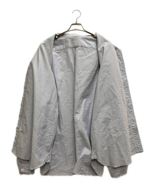 sillage（シアージ）sillage (シアージ) wide shirt blue ブルー サイズ:Fの古着・服飾アイテム