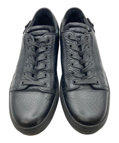 BELSTAFF（ベルスタッフ）BELSTAFF (ベルスタッフ) バックルレザースニーカー ブラック サイズ:41の古着・服飾アイテム