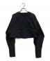 UN3D.（アンスリード）の古着「COCOON LONG SLEEVE SHORT TOP」｜ネイビー