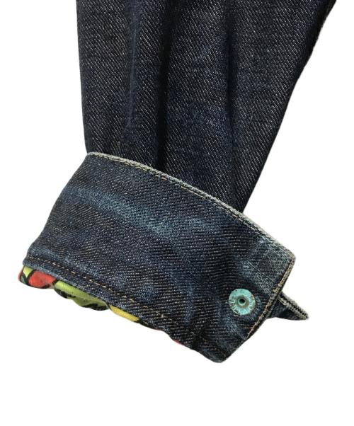 A BATHING APE（ア ベイシング エイプ）A BATHING APE (ア ベイシング エイプ) 90'S サルカモステッチデニムジャケット インディゴ サイズ:Ｍの古着・服飾アイテム