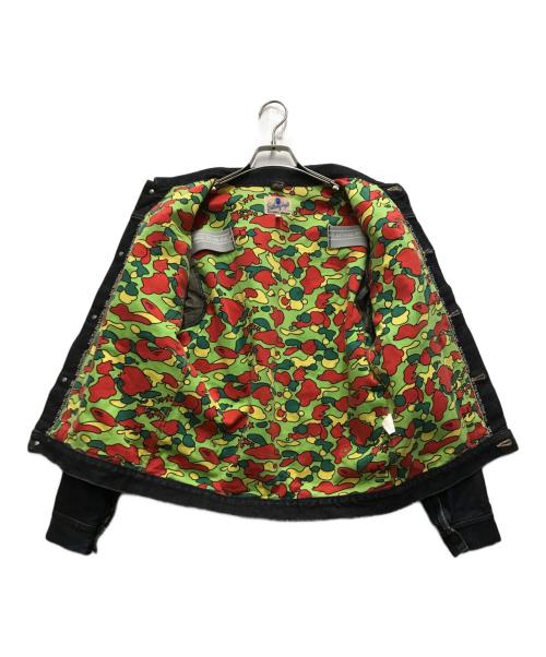 A BATHING APE（ア ベイシング エイプ）A BATHING APE (ア ベイシング エイプ) 90'S サルカモステッチデニムジャケット インディゴ サイズ:Ｍの古着・服飾アイテム