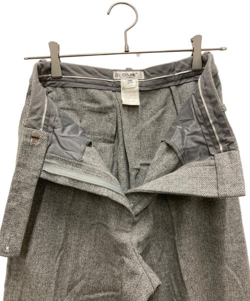 CELINE（セリーヌ）CELINE (セリーヌ) ウールパンツ グレー サイズ:38の古着・服飾アイテム