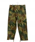 Belgium Armyベルギーアーミー）の古着「50`Sブラッシュストロークカモパンツ」｜オリーブ