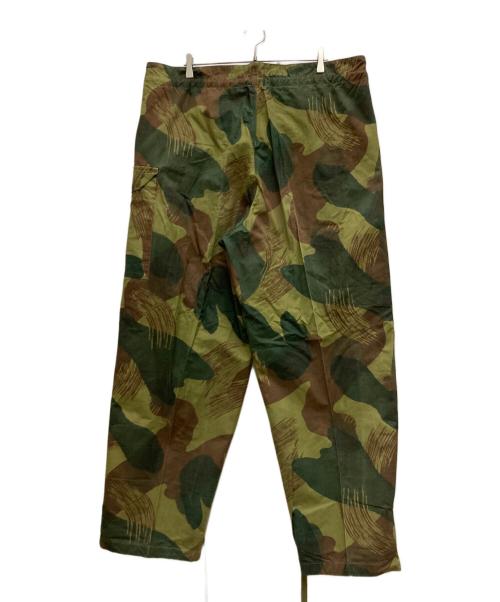 Belgium Army（ベルギーアーミー）Belgium Army (ベルギーアーミー) 50`Sブラッシュストロークカモパンツ オリーブ サイズ:6の古着・服飾アイテム