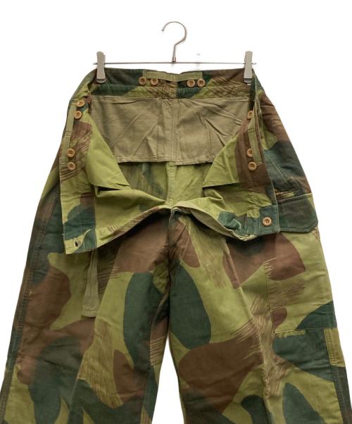 Belgium Army（ベルギーアーミー）Belgium Army (ベルギーアーミー) 50`Sブラッシュストロークカモパンツ オリーブ サイズ:6の古着・服飾アイテム