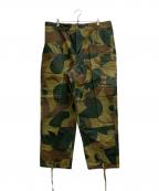 Belgium Armyベルギーアーミー）の古着「50`Sブラッシュストロークカモパンツ」｜オリーブ