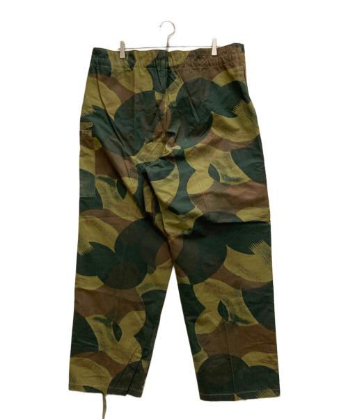 Belgium Army（ベルギーアーミー）Belgium Army (ベルギーアーミー) 50`Sブラッシュストロークカモパンツ オリーブ サイズ:7の古着・服飾アイテム