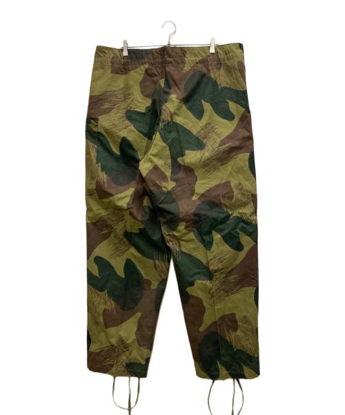 Belgium Army（ベルギーアーミー）Belgium Army (ベルギーアーミー) 50`Sブラッシュストロークカモパンツ オリーブ サイズ:7の古着・服飾アイテム