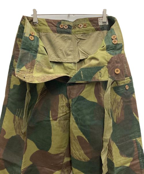 Belgium Army（ベルギーアーミー）Belgium Army (ベルギーアーミー) 50`Sブラッシュストロークカモパンツ オリーブ サイズ:7の古着・服飾アイテム
