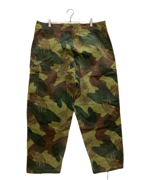 Belgium Army（ベルギーアーミー）belgium army (ベルギーアーミー) 50`Sブラッシュストロークカモパンツ オリーブ サイズ:7の古着・服飾アイテム