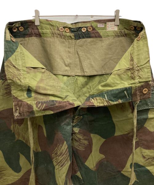 Belgium Army（ベルギーアーミー）belgium army (ベルギーアーミー) 50`Sブラッシュストロークカモパンツ オリーブ サイズ:7の古着・服飾アイテム
