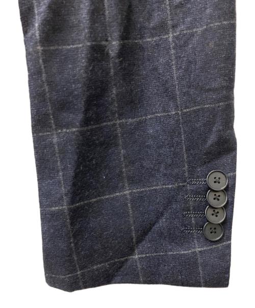 SHIPS（シップス）SHIPS (シップス) カシミヤブレンド2Bチェックスーツ ネイビー サイズ:44の古着・服飾アイテム