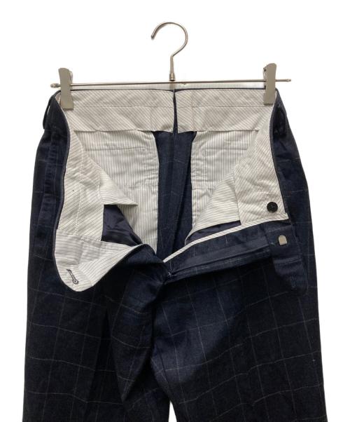 SHIPS（シップス）SHIPS (シップス) カシミヤブレンド2Bチェックスーツ ネイビー サイズ:44の古着・服飾アイテム