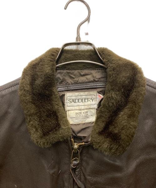 SADDLERY（サドリー）SADDLERY (サドリー) G-1レザージャケット ブラウン サイズ:42Rの古着・服飾アイテム