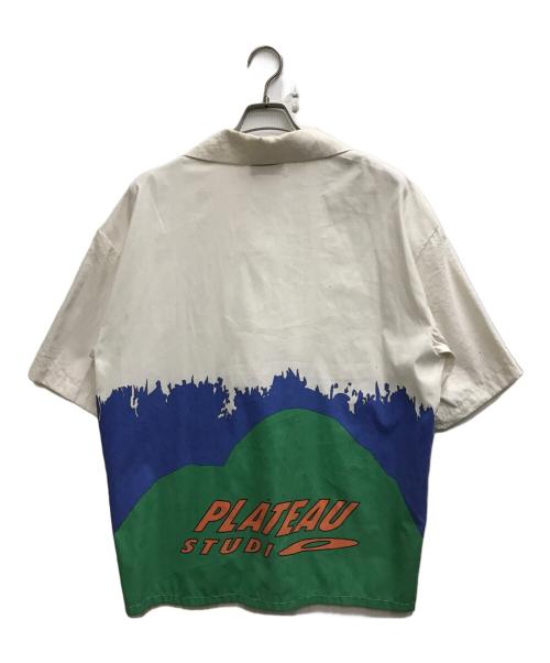 PLATEAU STUDIO（プラテウスタジオ）PLATEAU STUDIO (プラテウスタジオ) イラストオープンカラーシャツ ホワイト サイズ:ONE SIZEの古着・服飾アイテム