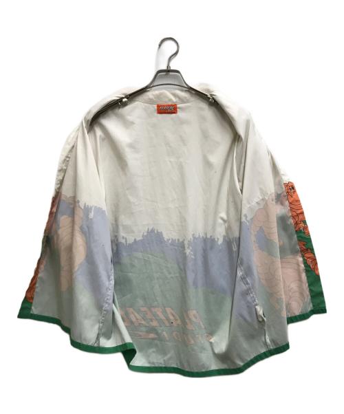 PLATEAU STUDIO（プラテウスタジオ）PLATEAU STUDIO (プラテウスタジオ) イラストオープンカラーシャツ ホワイト サイズ:ONE SIZEの古着・服飾アイテム